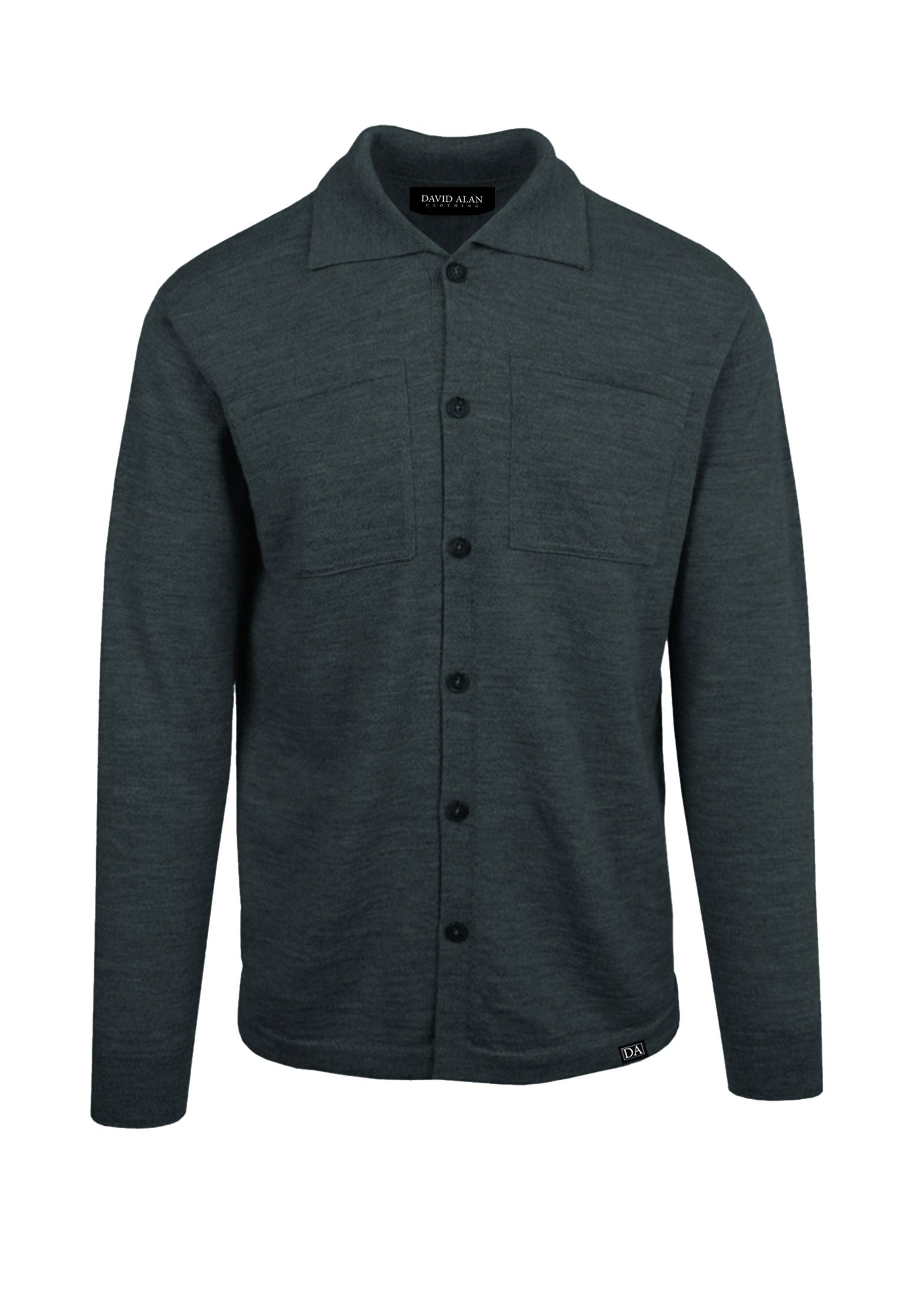 Button-Up Long Sleeve Polo