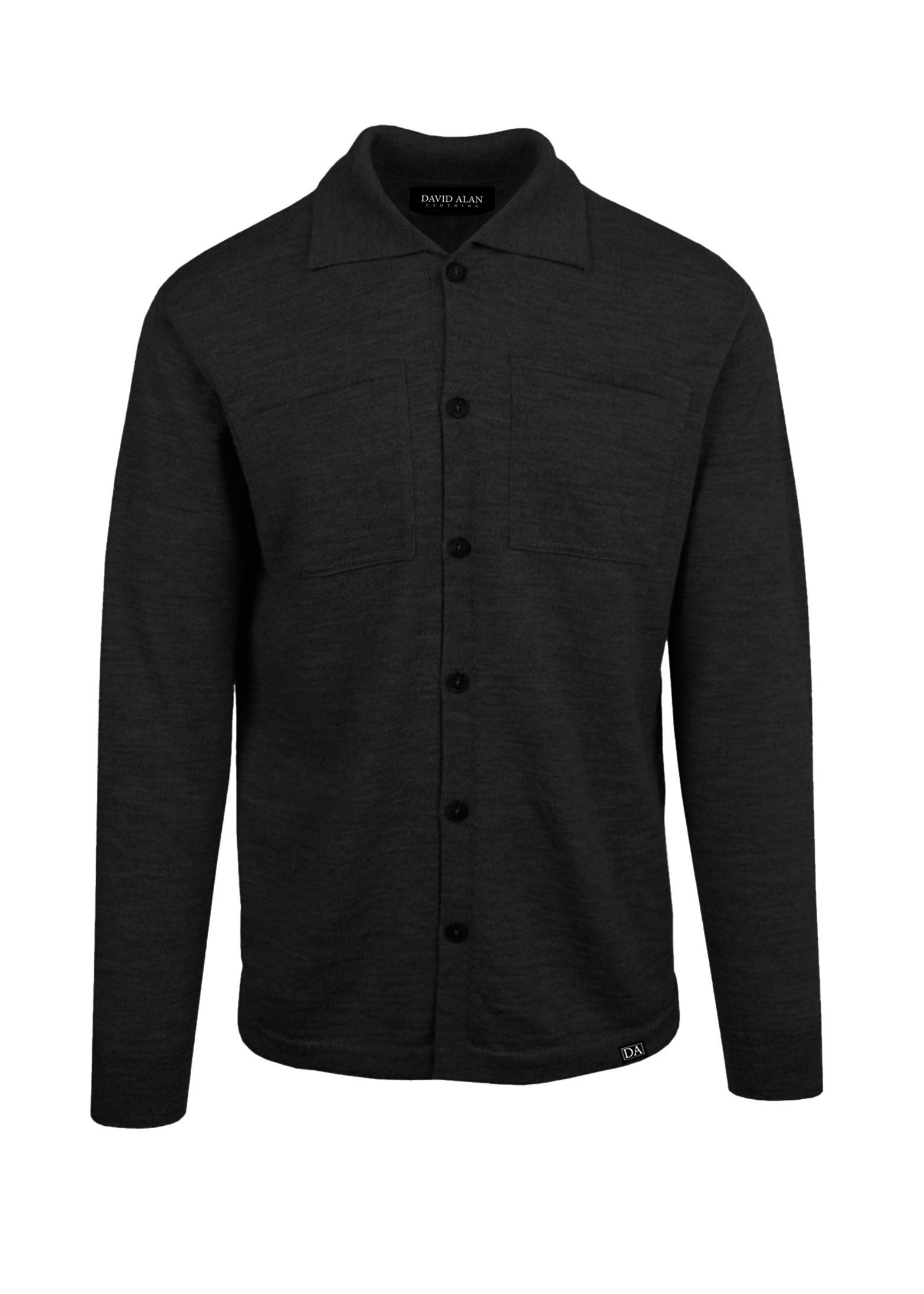 Button-Up Long Sleeve Polo