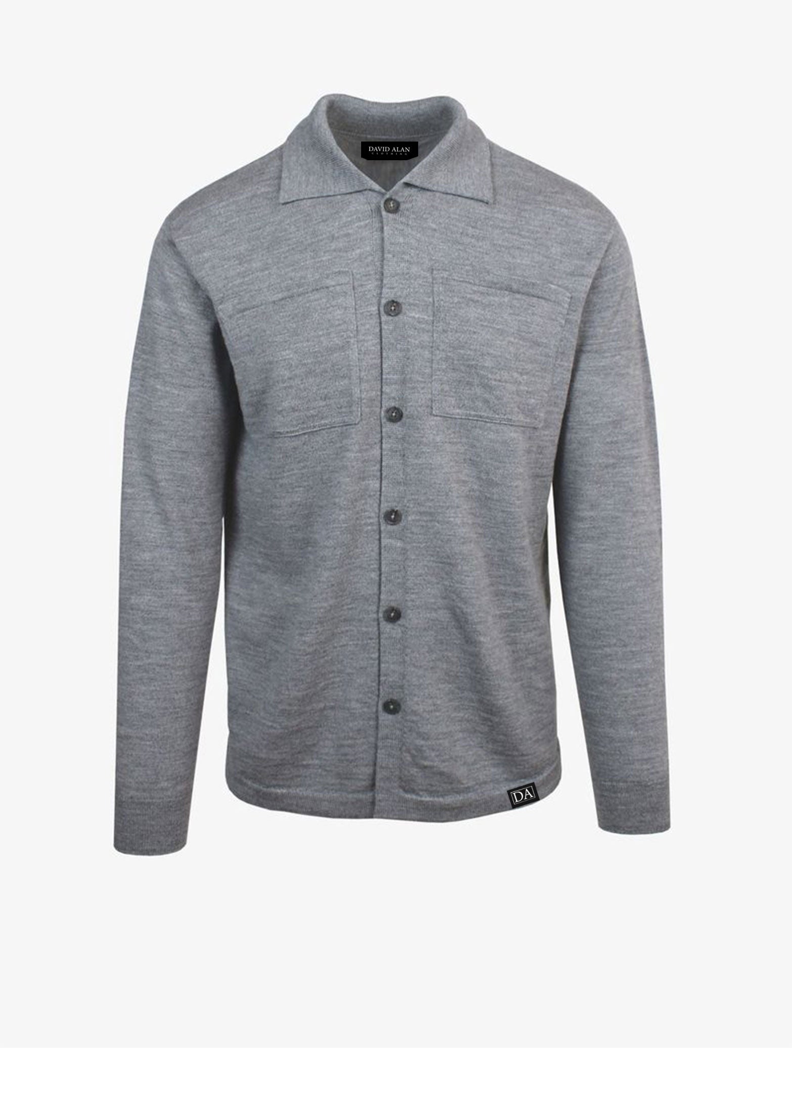 Button-Up Long Sleeve Polo